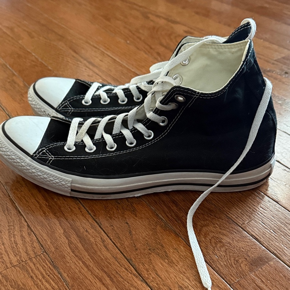 Black High-Top Sneakers